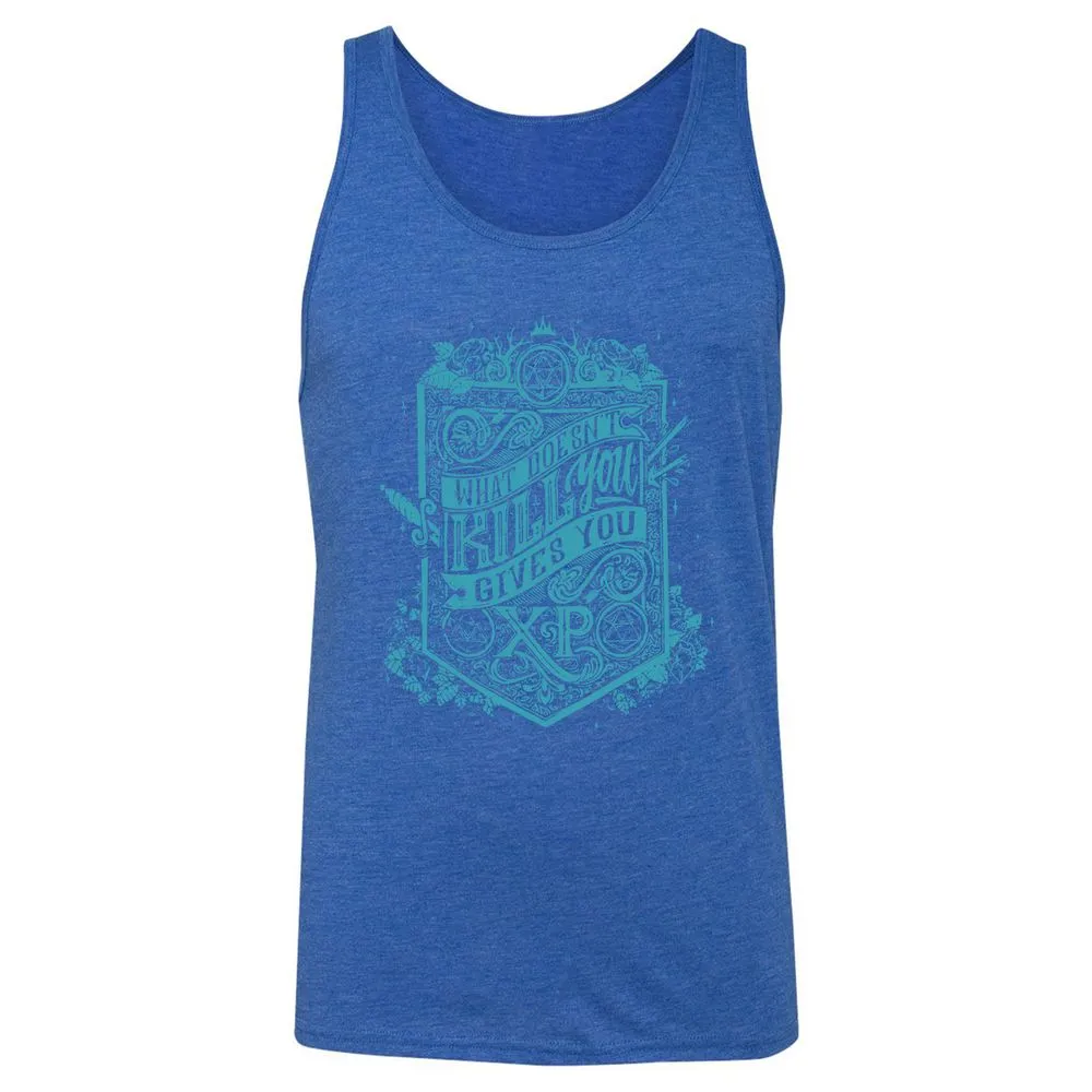 What Doesn't Kill You Gives You XP Unisex Jersey Tank - True Royal Triblend - 12