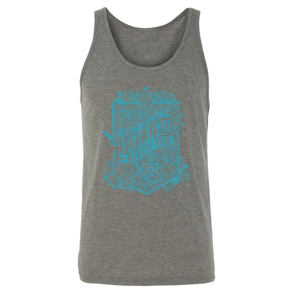 What Doesn't Kill You Gives You XP Unisex Jersey Tank - Grey Triblend - 8