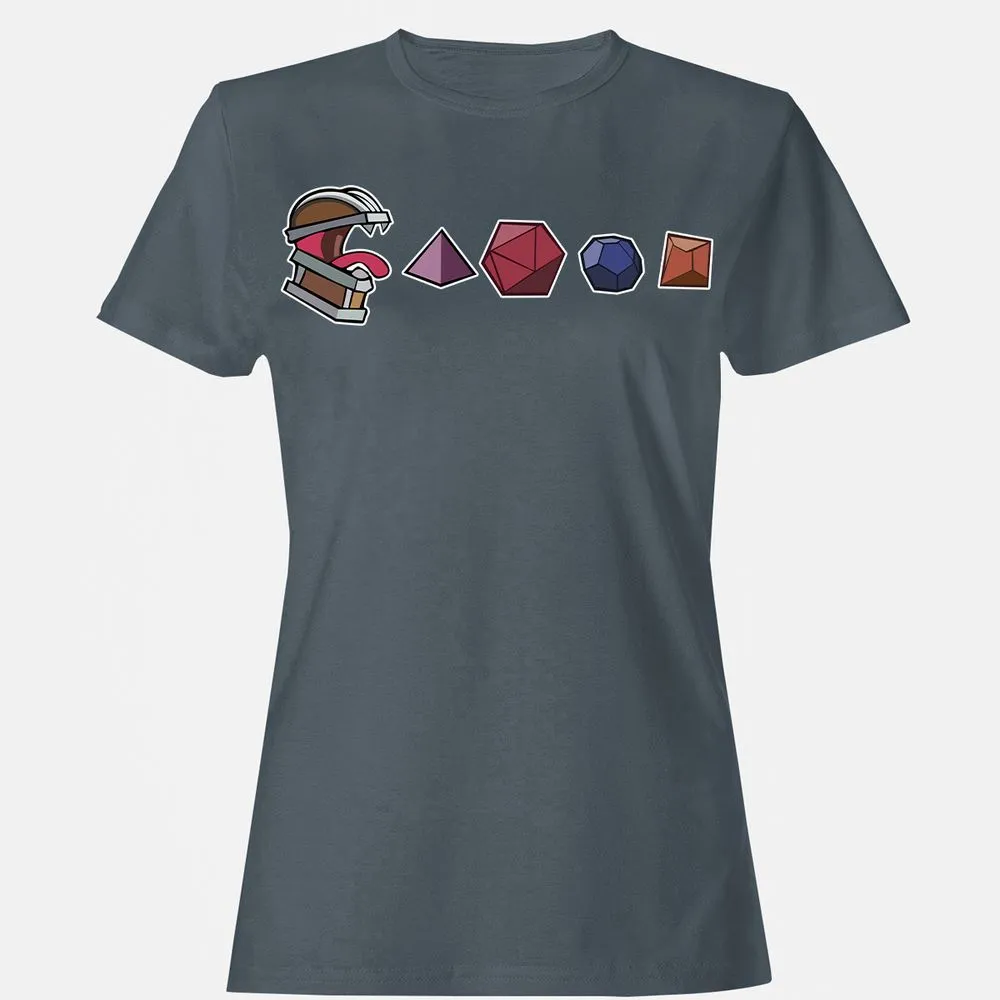 Mimic And Dices Women's T-Shirt - Charcoal - 3