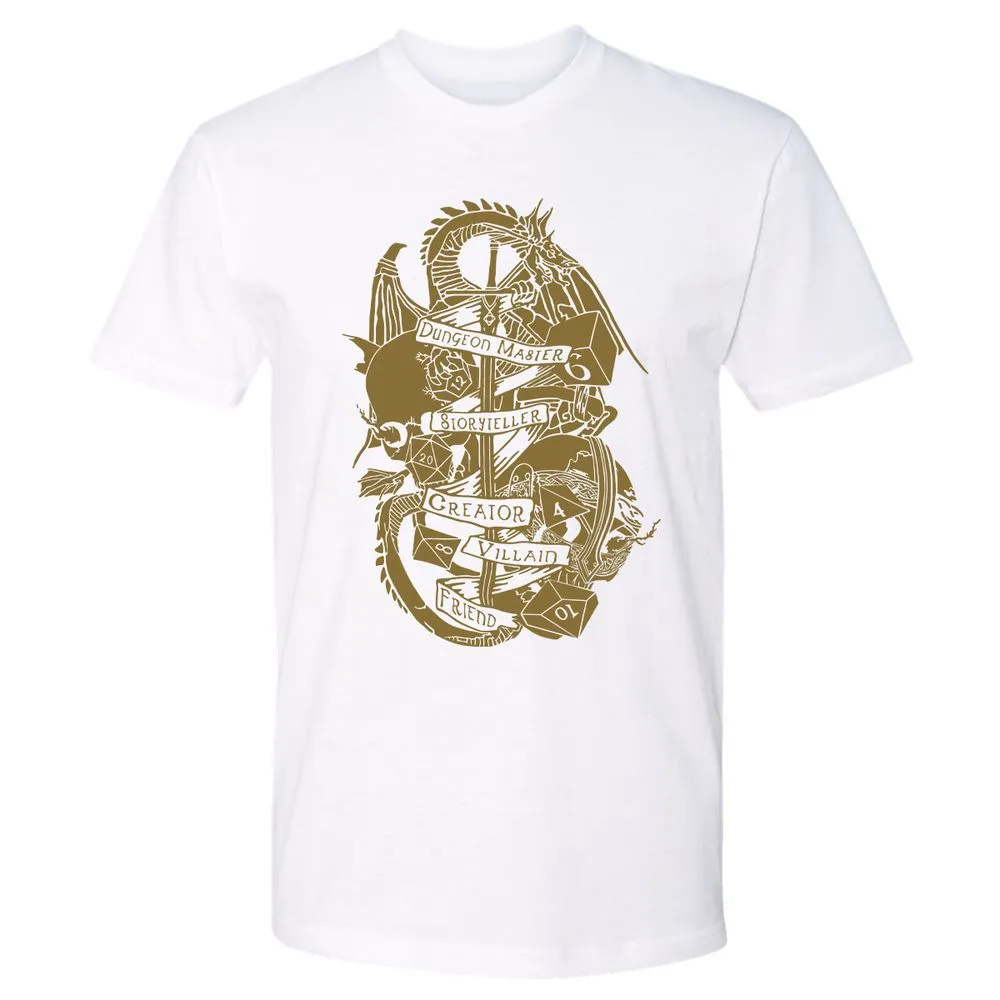 Dungeon Master Dragon Premium Unisex T-Shirt - White - 4