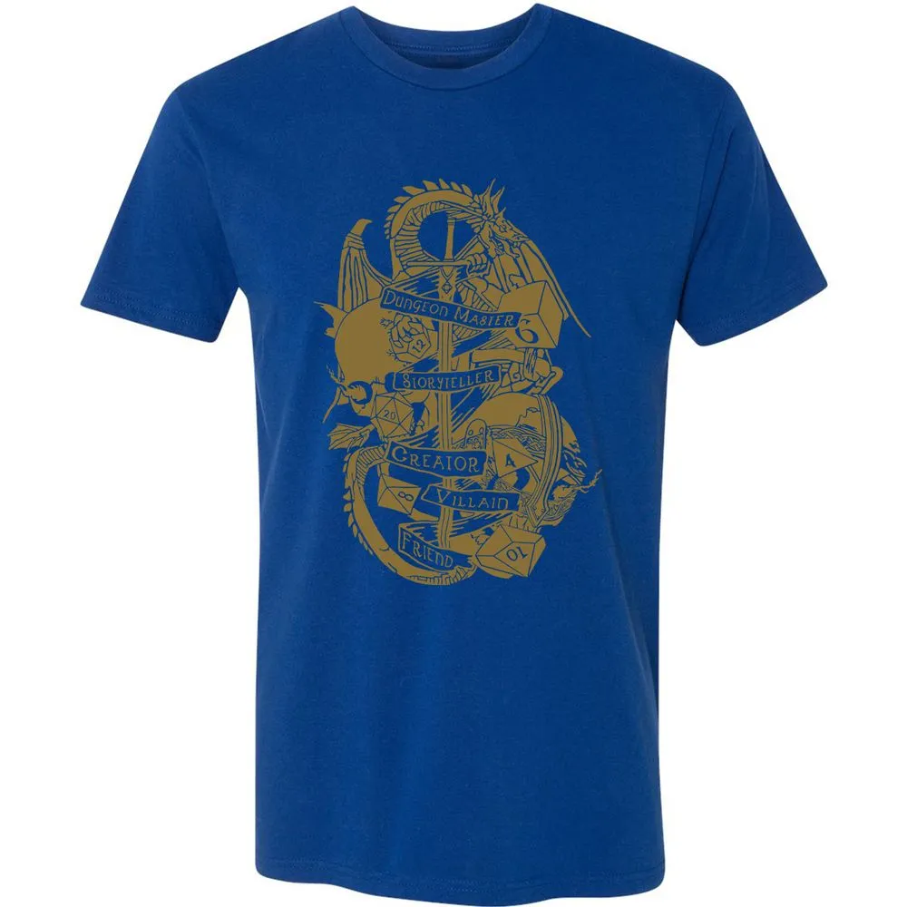 Dungeon Master Dragon Premium Unisex T-Shirt - Royal - 10