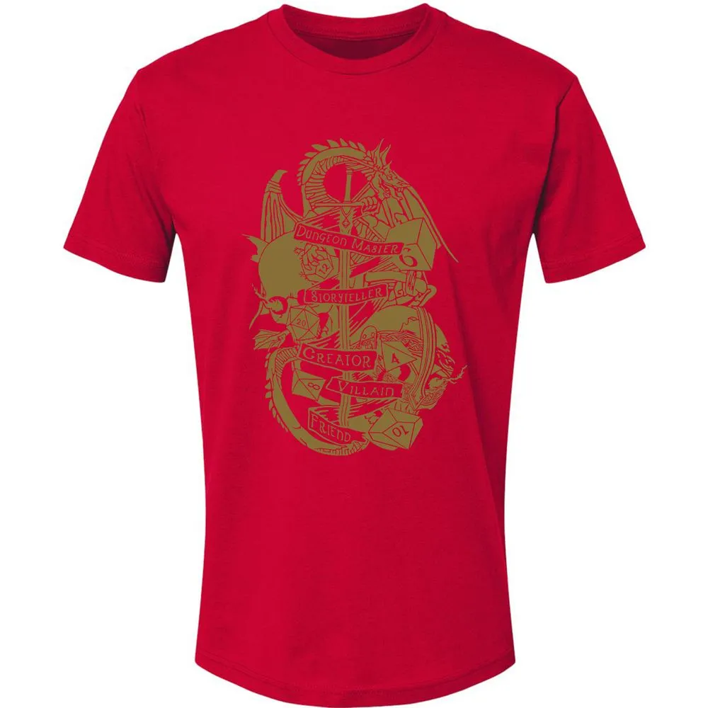 Dungeon Master Dragon Premium Unisex T-Shirt - Red - 6