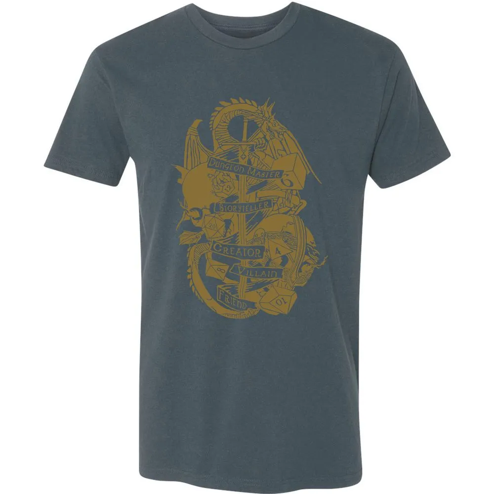 Dungeon Master Dragon Premium Unisex T-Shirt - Indigo - 15