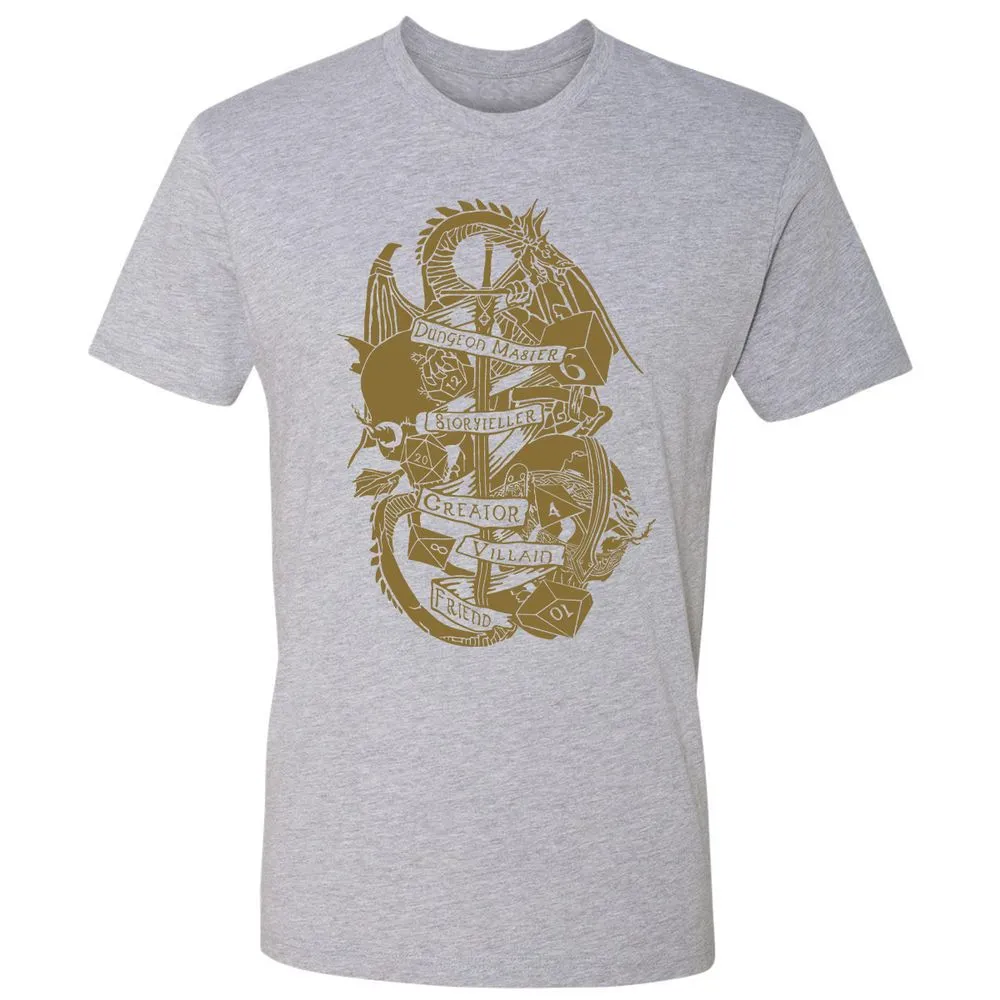 Dungeon Master Dragon Premium Unisex T-Shirt - Heather Grey - 9