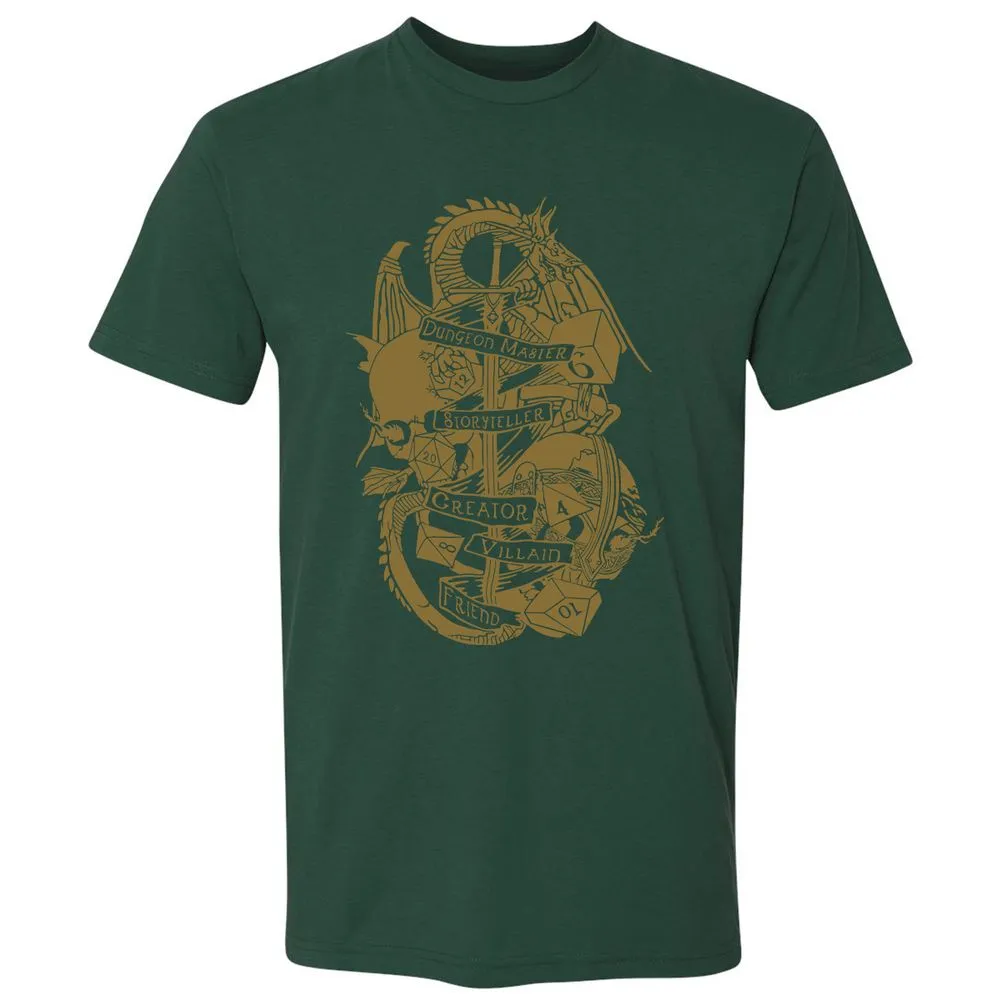 Dungeon Master Dragon Premium Unisex T-Shirt - Forest Green - 13