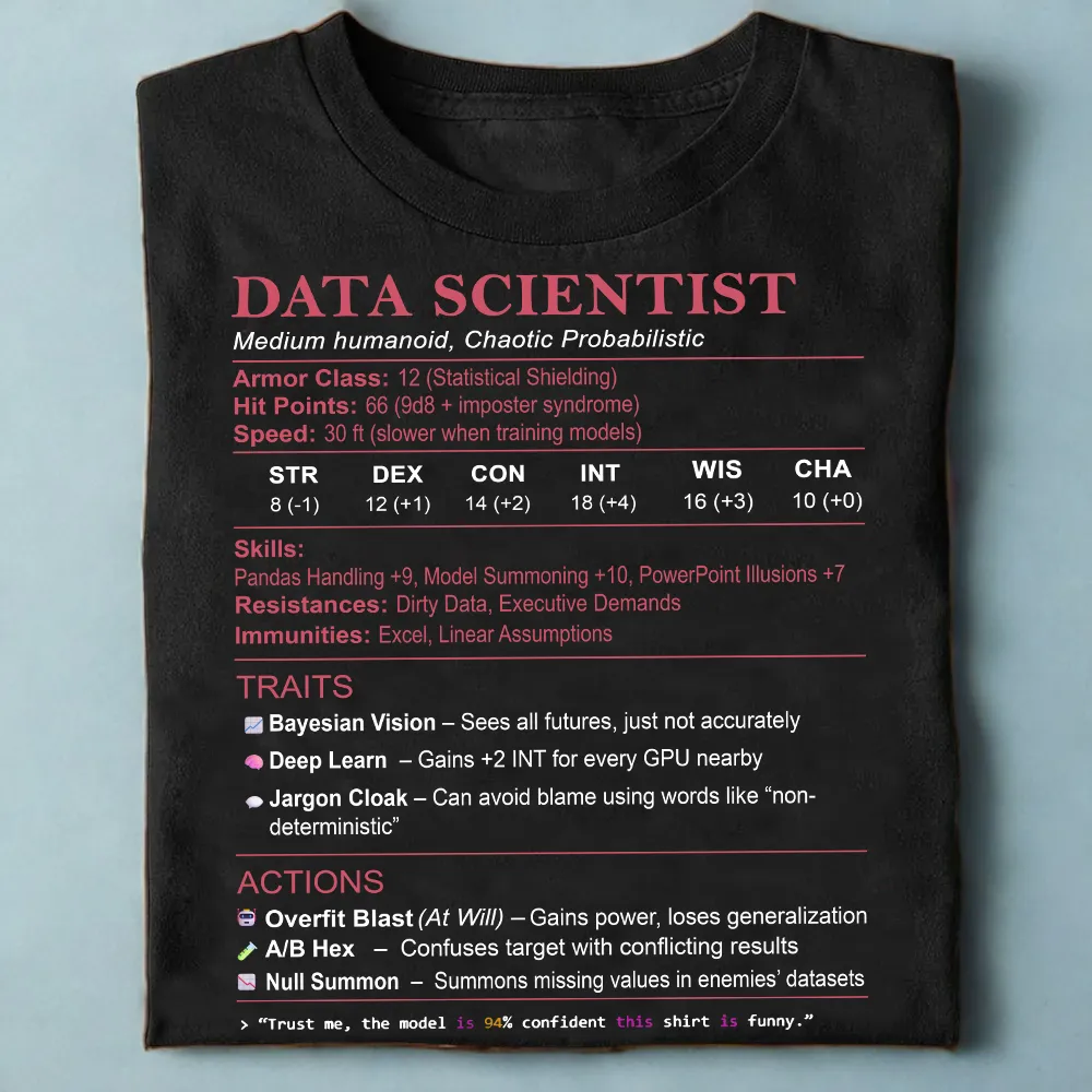 Data Scientist Stats Classic Unisex T-Shirt - 1