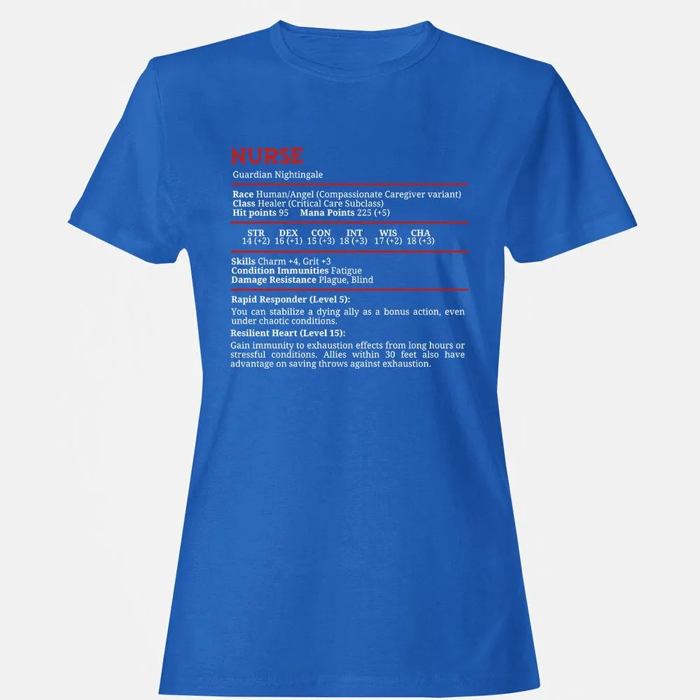 Nurse Stats Women's T-Shirt - Royal - 14