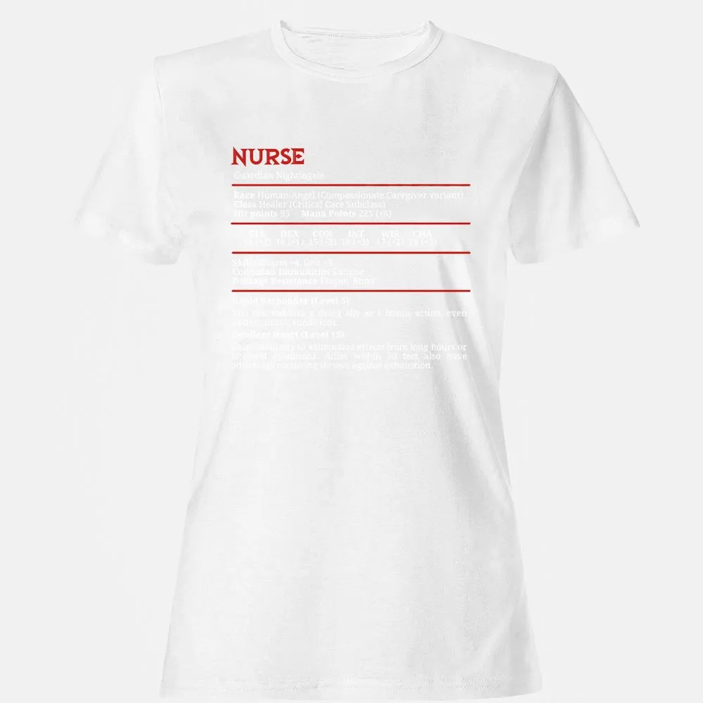 Nurse Stats Women's T-Shirt - White - 16