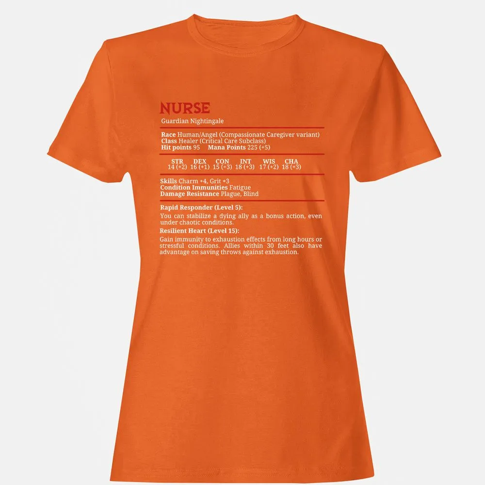 Nurse Stats Women's T-Shirt - Orange - 11