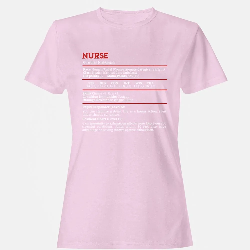 Nurse Stats Women's T-Shirt - Light Pink - 9