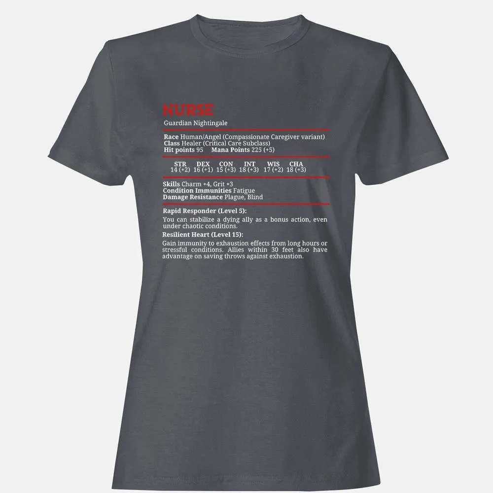 Nurse Stats Women's T-Shirt - Dark Heather - 5