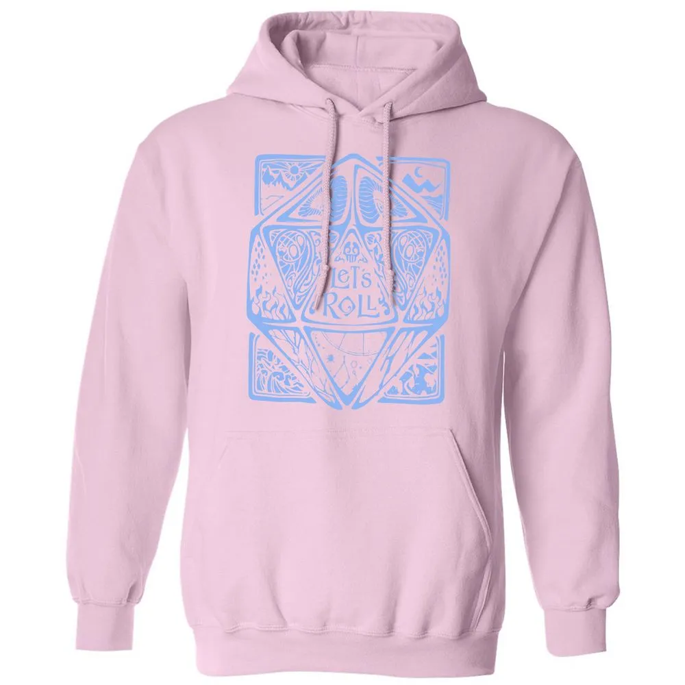 Let's Roll Classic Unisex Hoodie - Light Pink - 3
