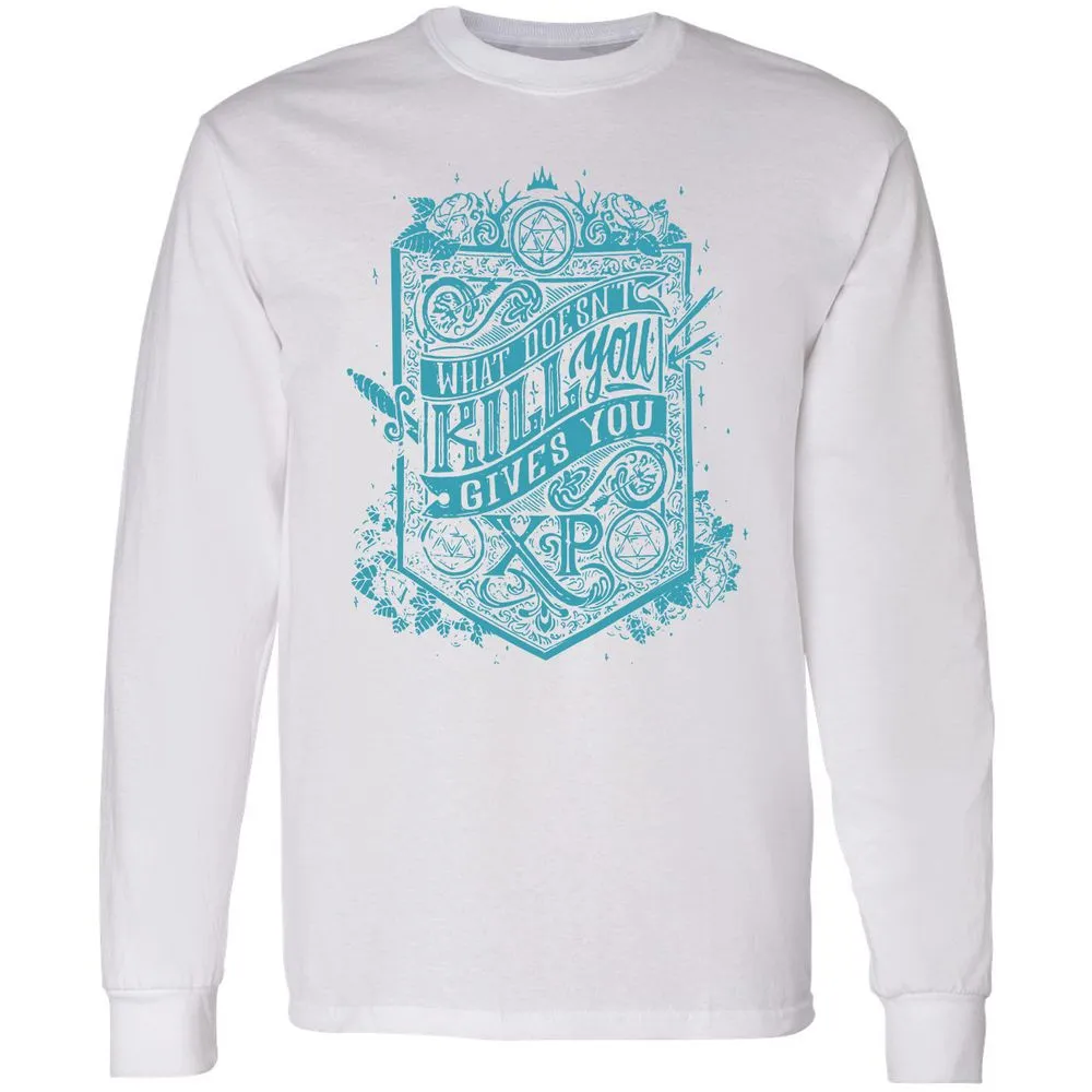 What Doesn't Kill You Gives You XP Long Sleeve T-Shirt - White - 5