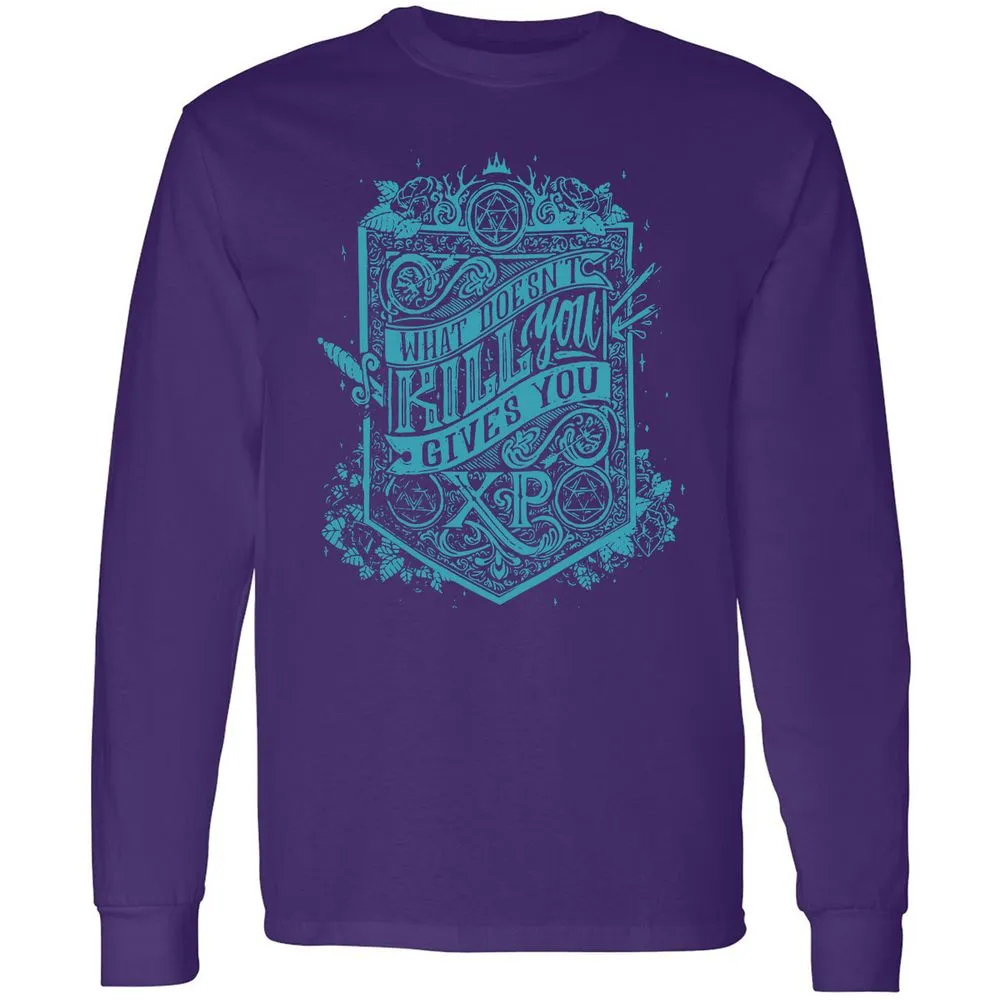 What Doesn't Kill You Gives You XP Long Sleeve T-Shirt - Purple - 13