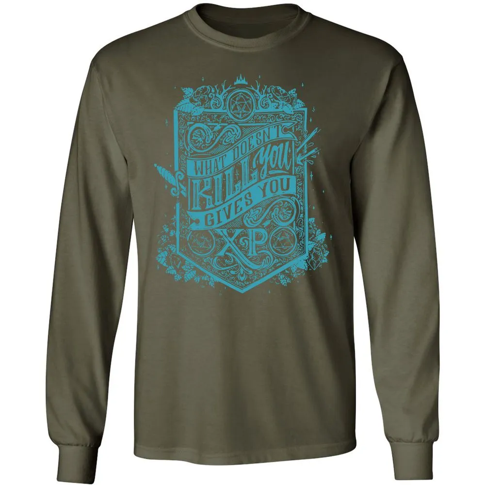 What Doesn't Kill You Gives You XP Long Sleeve T-Shirt - Military Green - 16