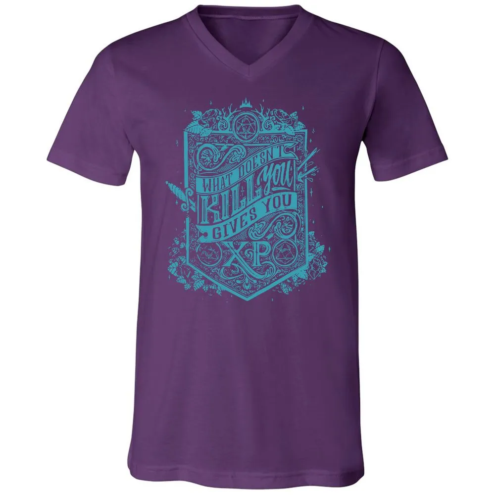 What Doesn't Kill You Gives You XP Unisex V-Neck T-Shirt - Team Purple - 9