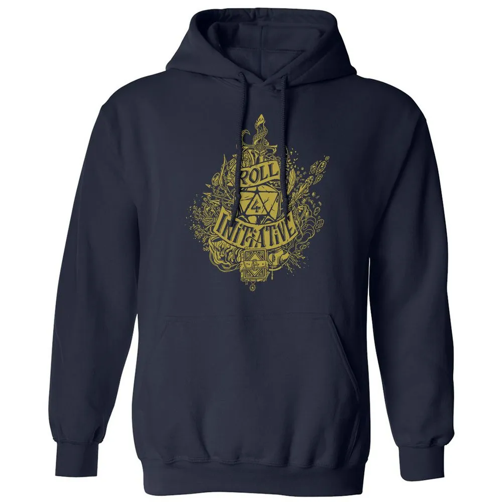 Roll Initiative Classic Unisex Hoodie - Navy - 2
