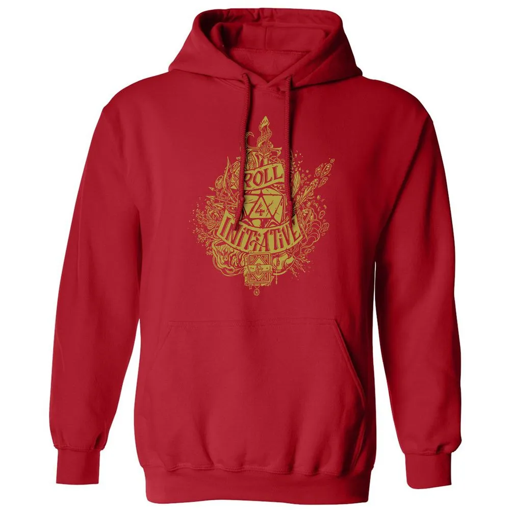 Roll Initiative Classic Unisex Hoodie - Red - 5