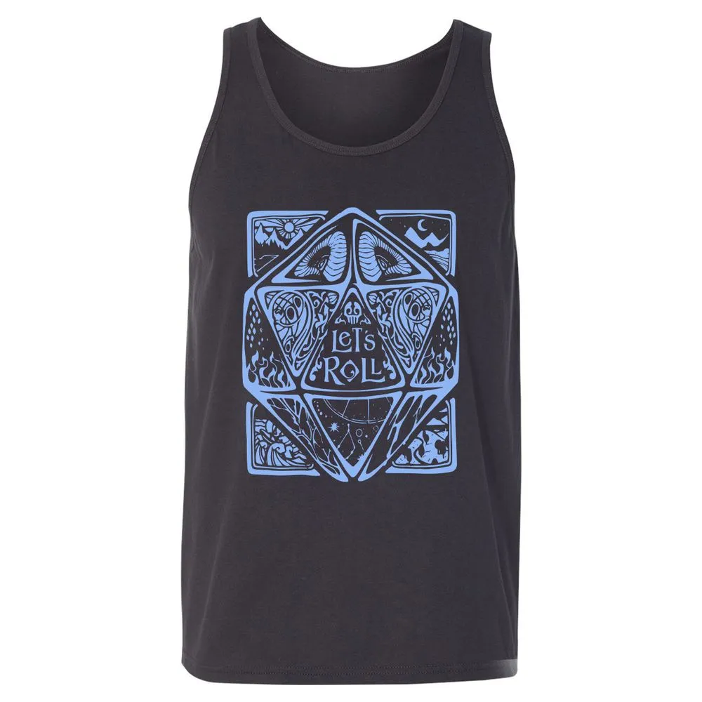 Let's Roll Unisex Jersey Tank - Dark Grey - 7