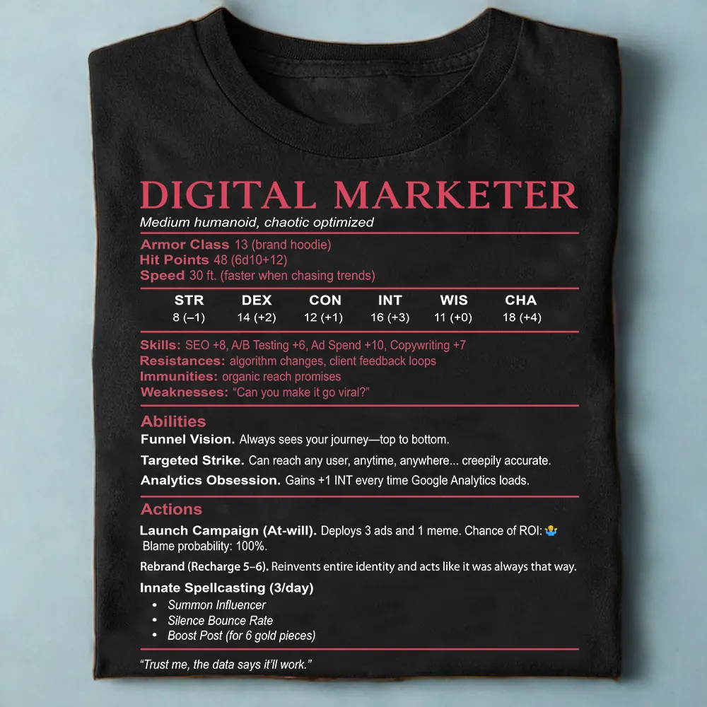 Digital Marketer Stats Classic Unisex T-Shirt - 1