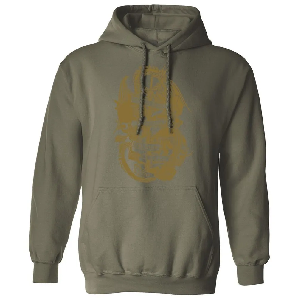 Dungeon Master Dragon Classic Unisex Hoodie - Military Green - 4