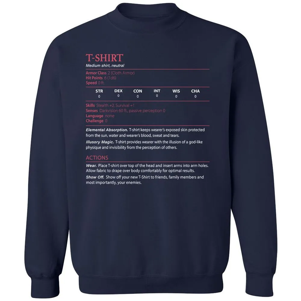 T-Shirt Classic Unisex Sweatshirt - Navy - 2