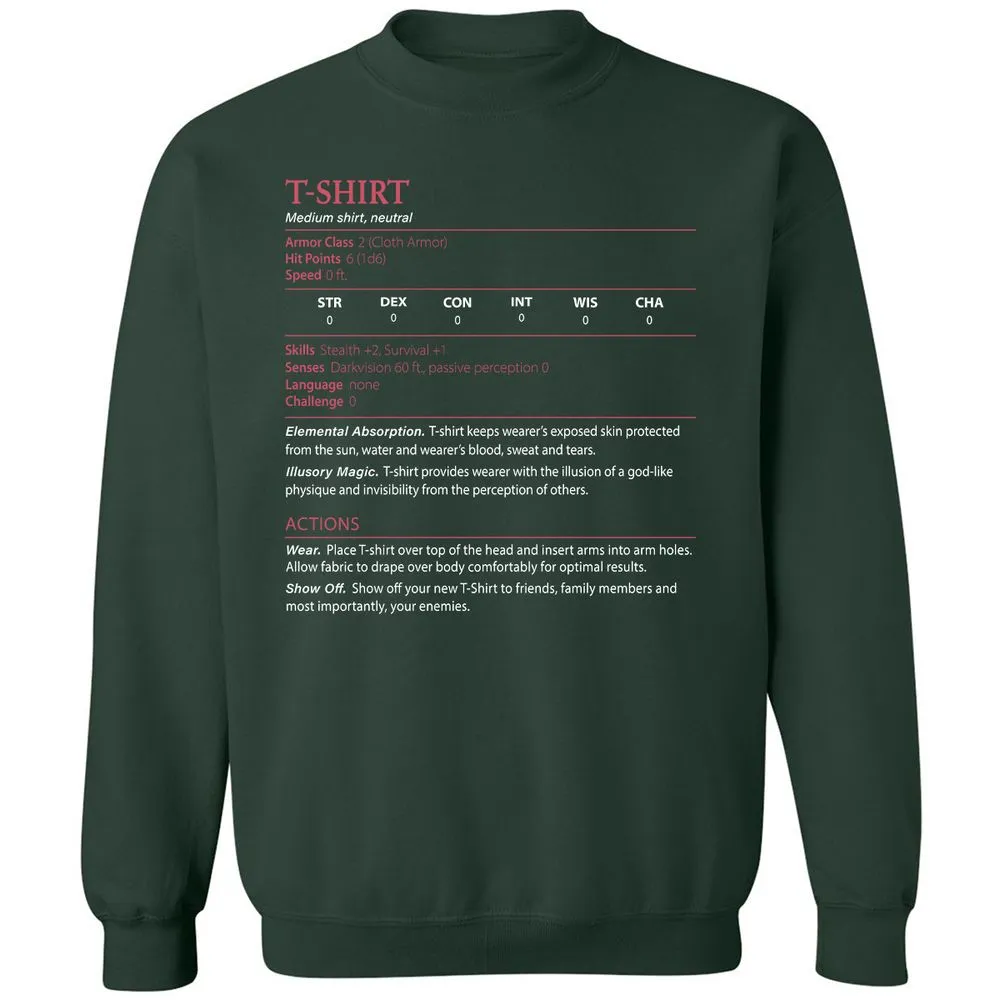 T-Shirt Classic Unisex Sweatshirt - Forest Green - 4