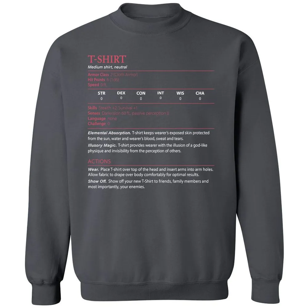 T-Shirt Classic Unisex Sweatshirt - Charcoal - 7