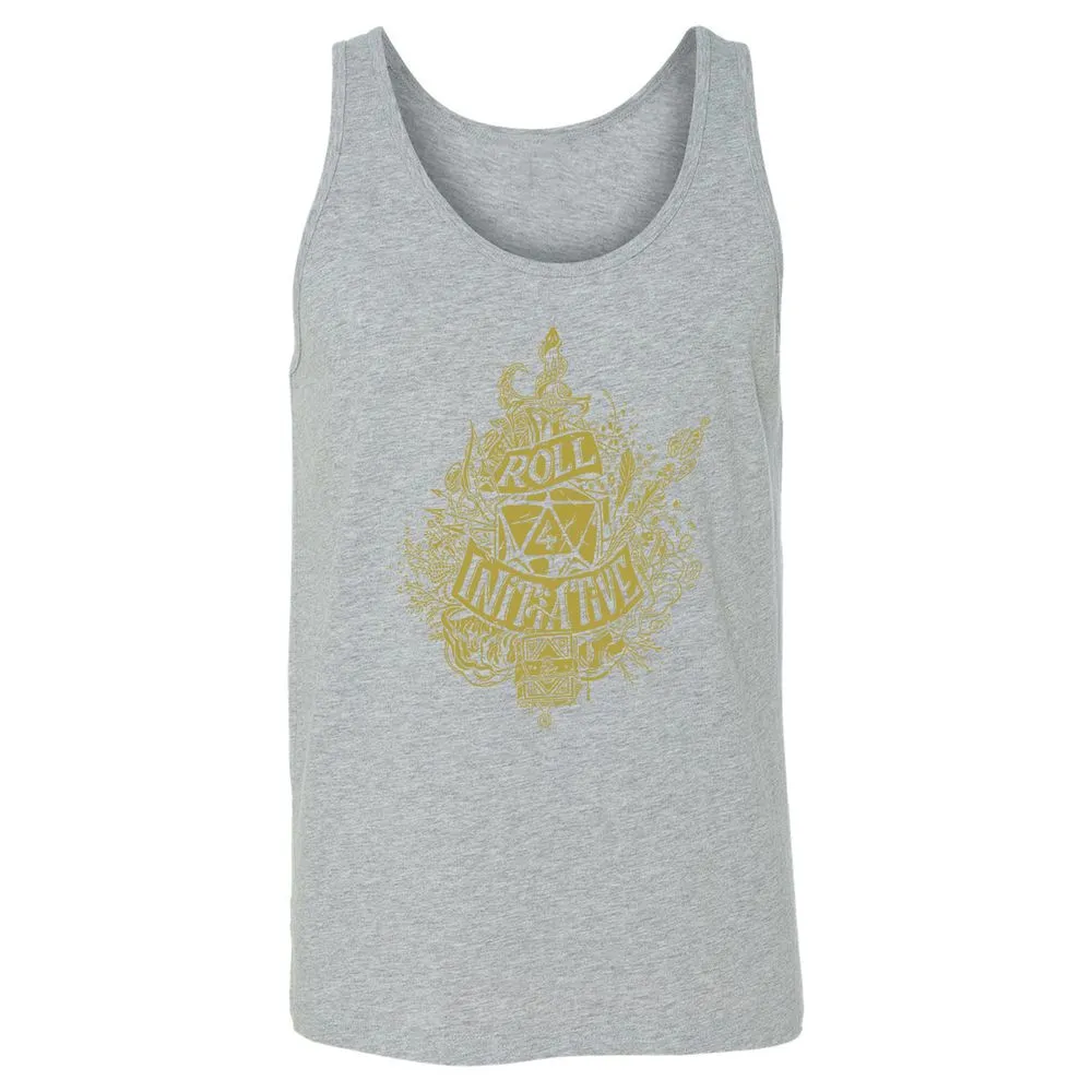 Roll Initiative Unisex Jersey Tank - Athletic Heather - 4