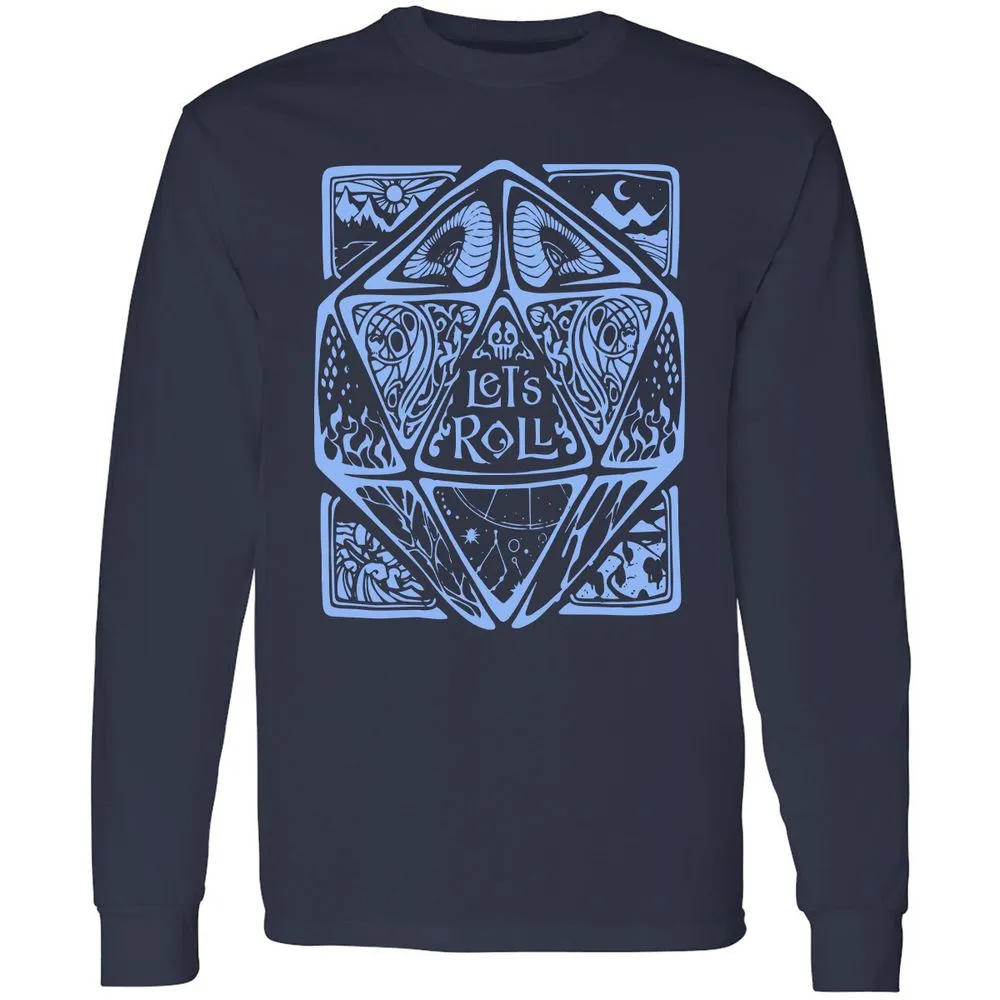 Let's Roll Long Sleeve T-Shirt - Navy - 2