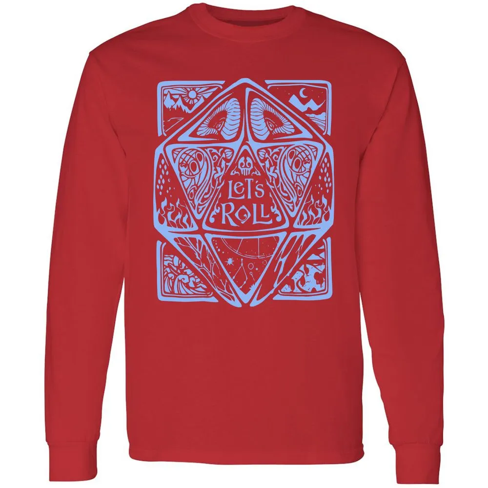 Let's Roll Long Sleeve T-Shirt - Red - 14