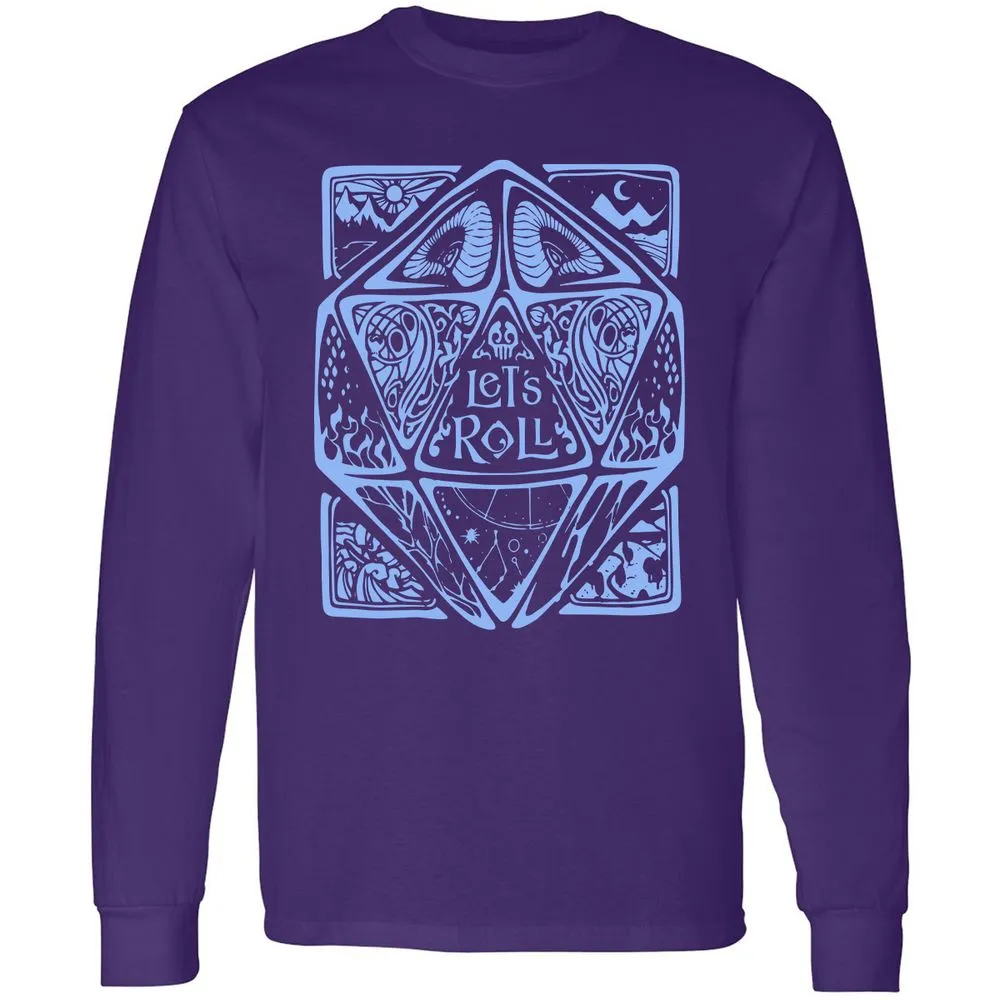 Let's Roll Long Sleeve T-Shirt - Purple - 13