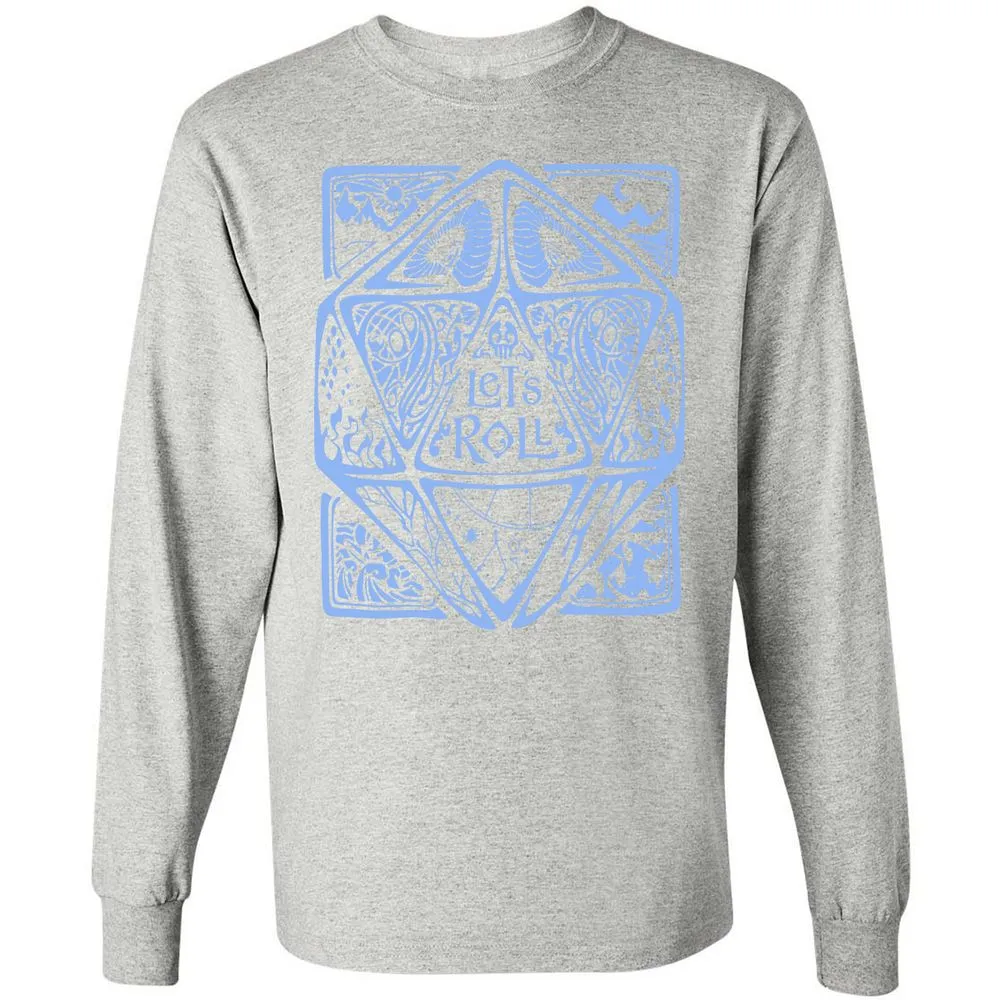 Let's Roll Long Sleeve T-Shirt - Ash - 7