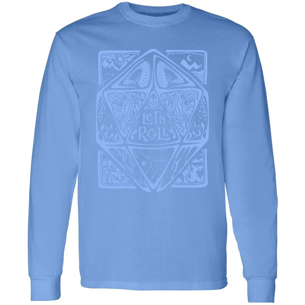 Let's Roll Long Sleeve T-Shirt - Carolina Blue - 12