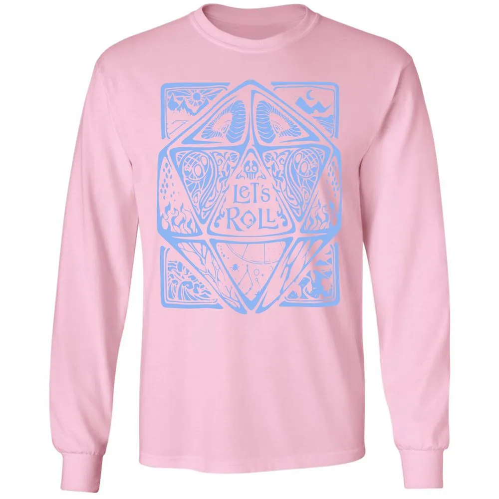 Let's Roll Long Sleeve T-Shirt - Light Pink - 3