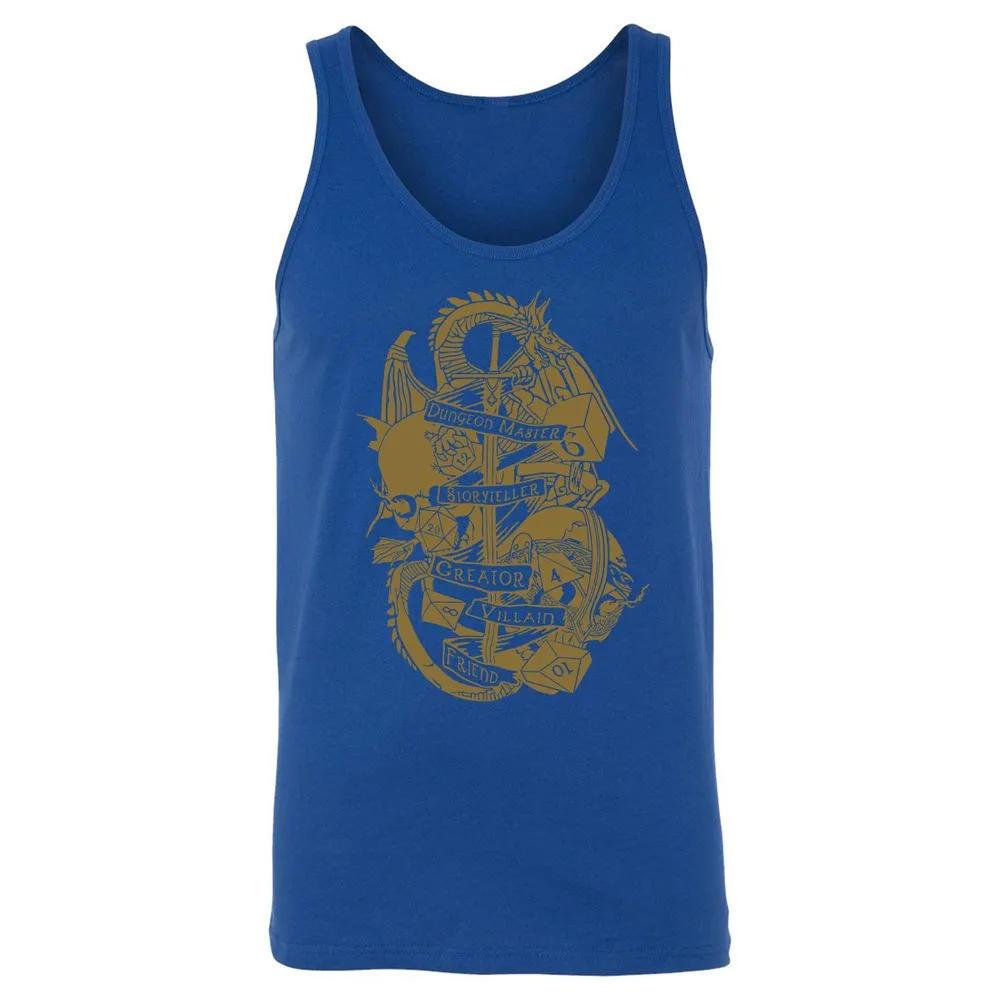 Dungeon Master Dragon Unisex Jersey Tank - True Royal - 13