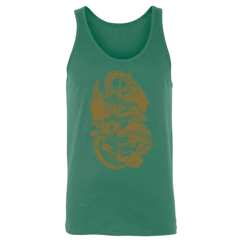 Dungeon Master Dragon Unisex Jersey Tank - Kelly - 9