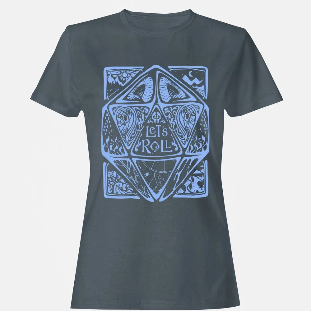Let's Roll Women's T-Shirt - Charcoal - 3