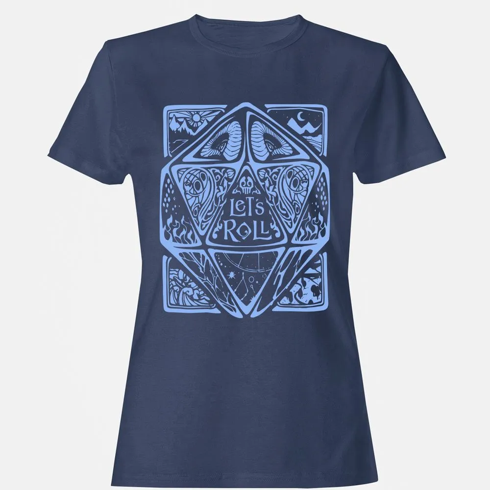 Let's Roll Women's T-Shirt - Navy - 10