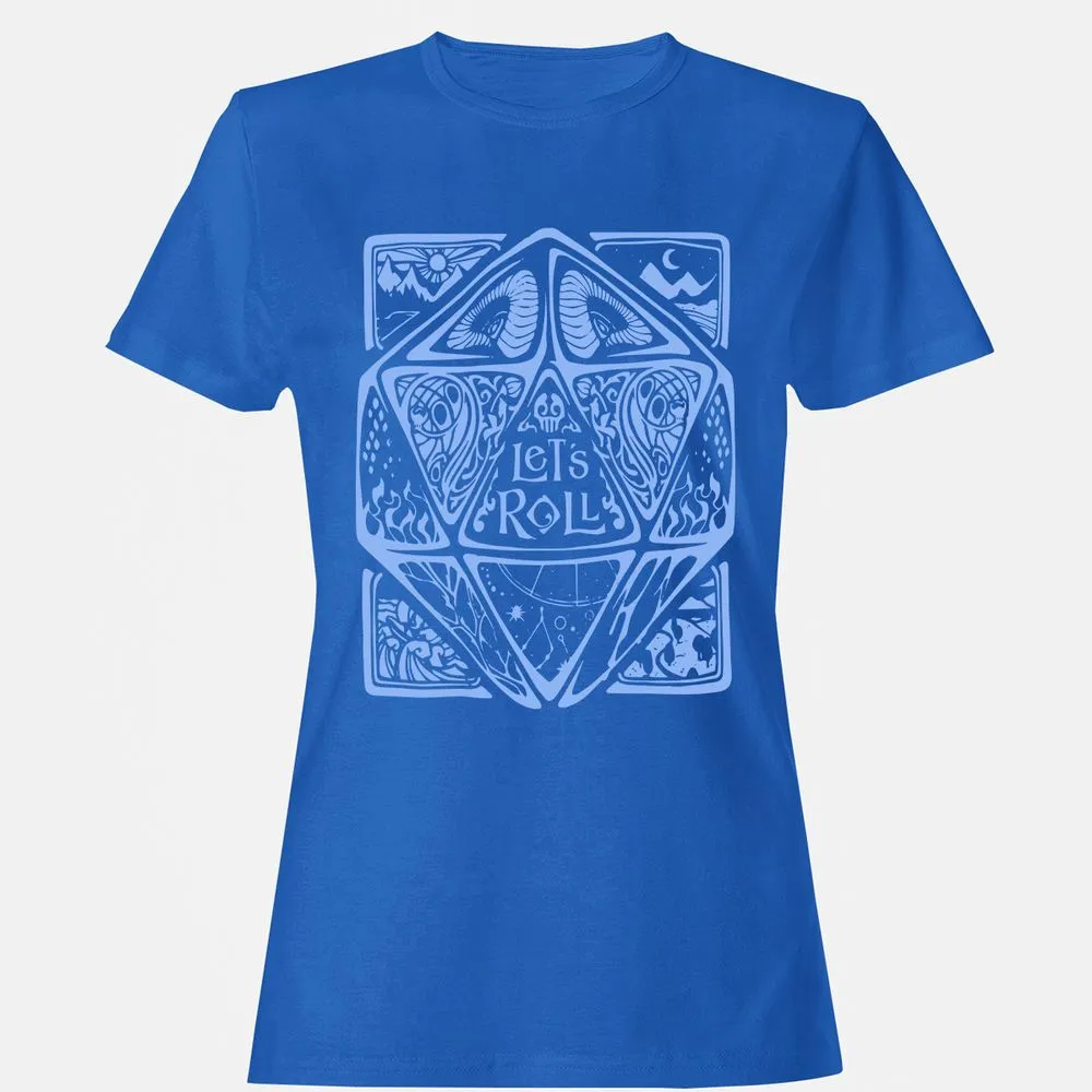 Let's Roll Women's T-Shirt - Royal - 14