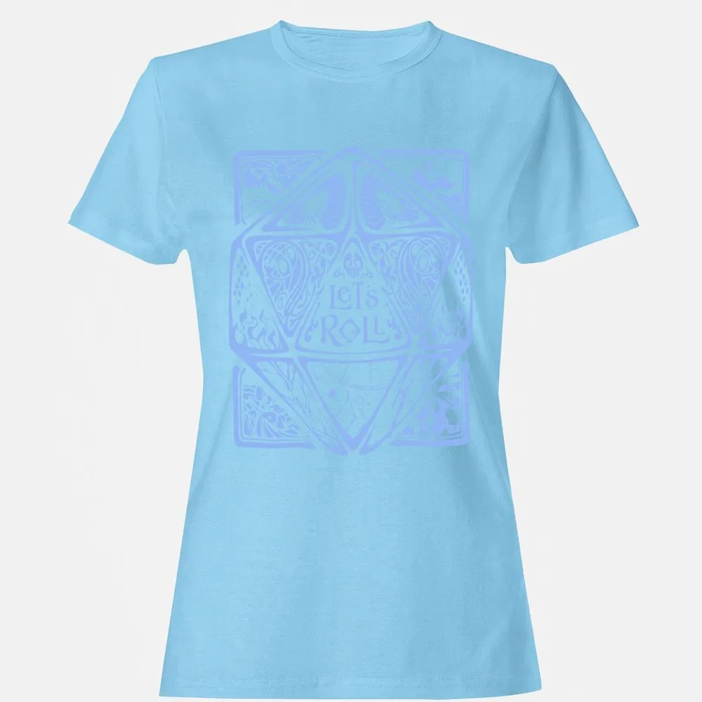 Let's Roll Women's T-Shirt - Light Blue - 8