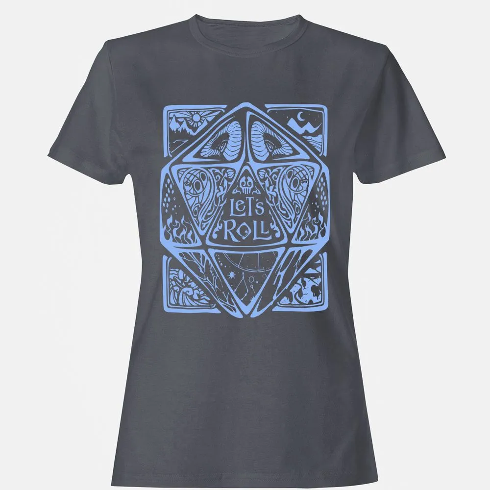 Let's Roll Women's T-Shirt - Dark Heather - 5