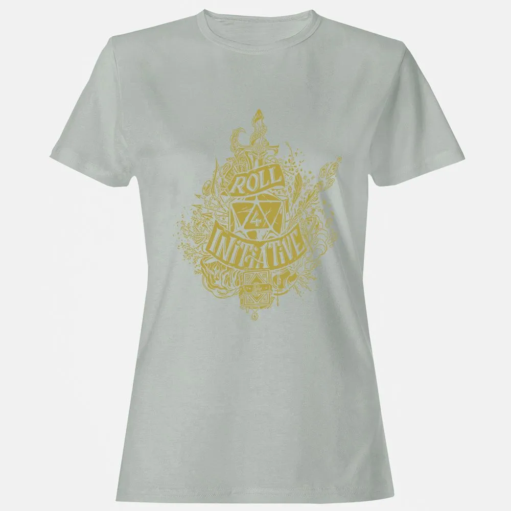 Roll Initiative Women's T-Shirt - Ash - 2
