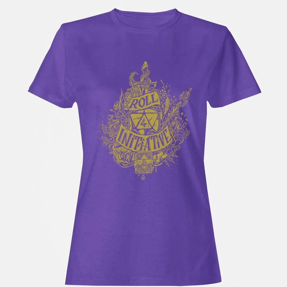 Roll Initiative Women's T-Shirt - Purple - 12