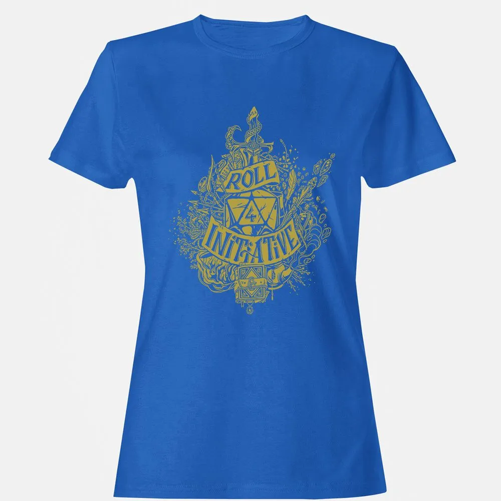 Roll Initiative Women's T-Shirt - Royal - 14