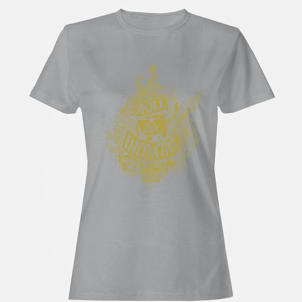 Roll Initiative Women's T-Shirt - Sport Grey - 15