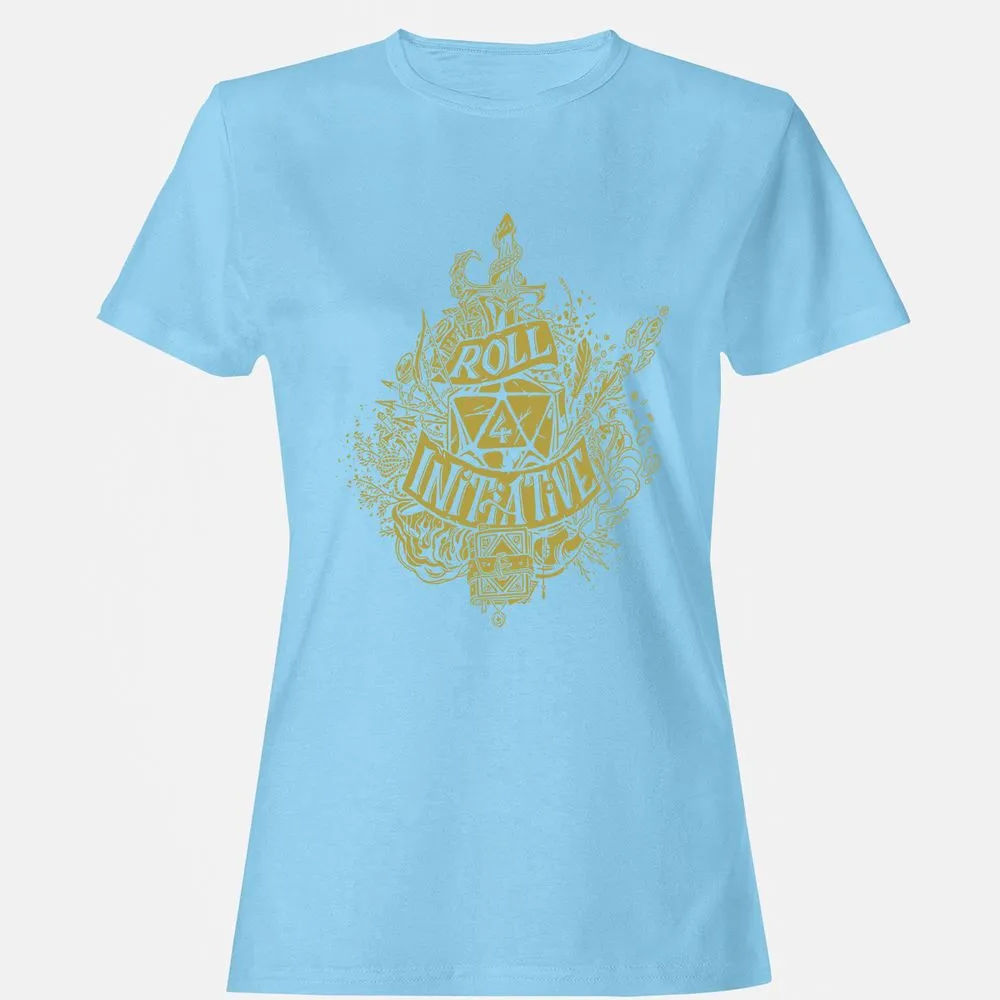 Roll Initiative Women's T-Shirt - Light Blue - 8