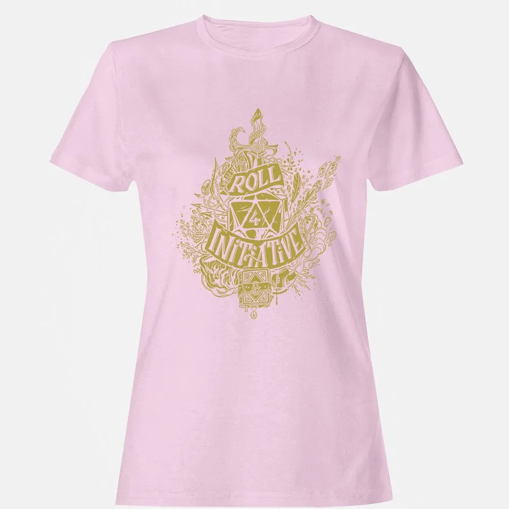 Roll Initiative Women's T-Shirt - Light Pink - 9
