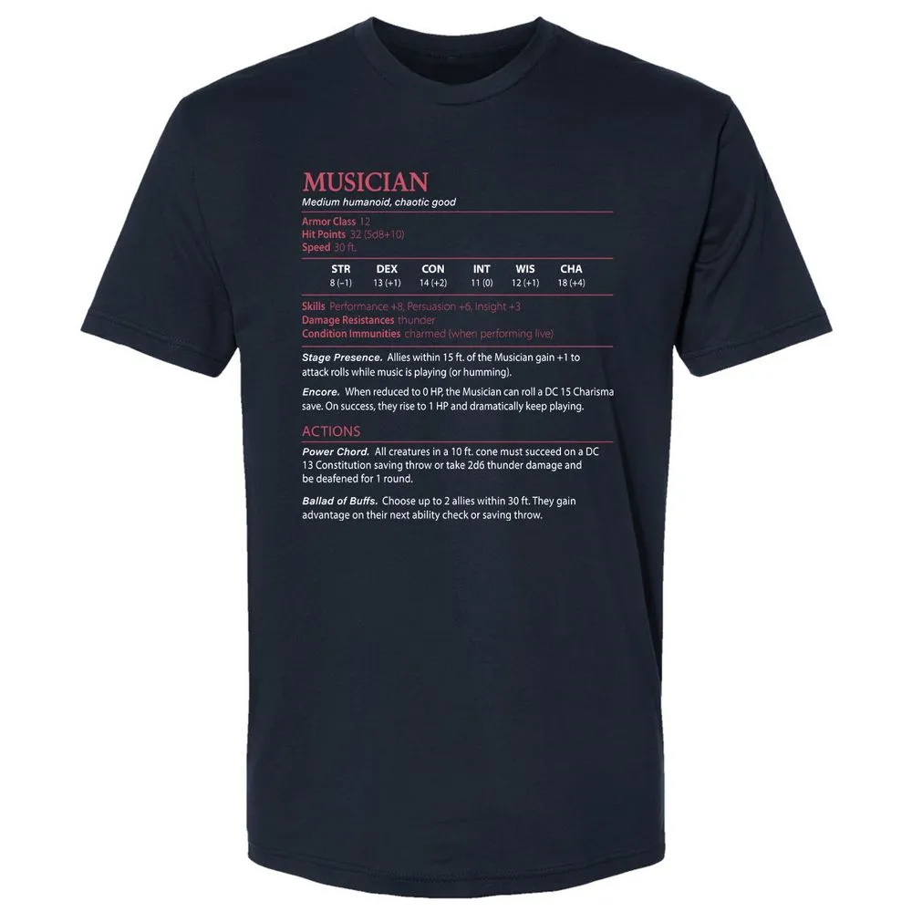 Musician Stats - Midnight Navy - 2