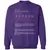 Wife Stats Classic Unisex Sweatshirt - Purple - 6